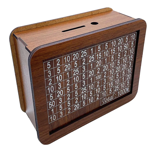 Tirelire japonaise en bois